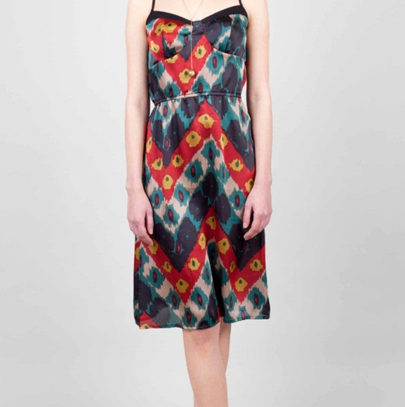 TLH by Hype Silky Print Dress - Picture 1 of 6